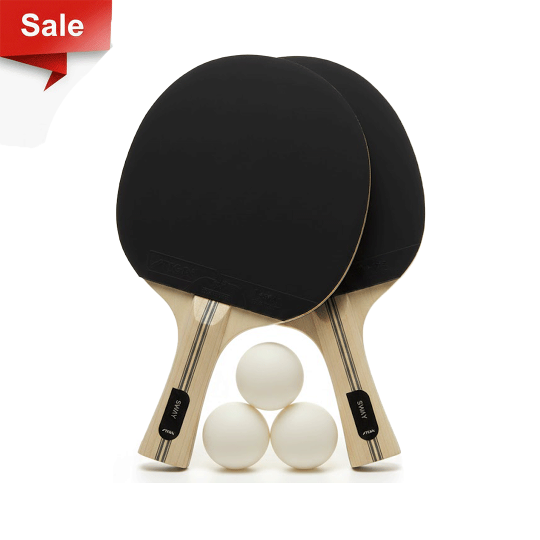 (2x) 1 Star Stiga Racket + (3x) Balls Ping-Pong Table Tennis Offer