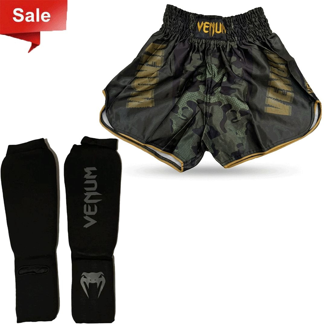 Shorts + Shinguards Offer (Boxing, MMA, Martial Arts, Muay Thai, ...)