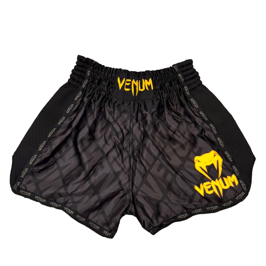 Martial Arts Boxing Shorts (Black/Yellow)