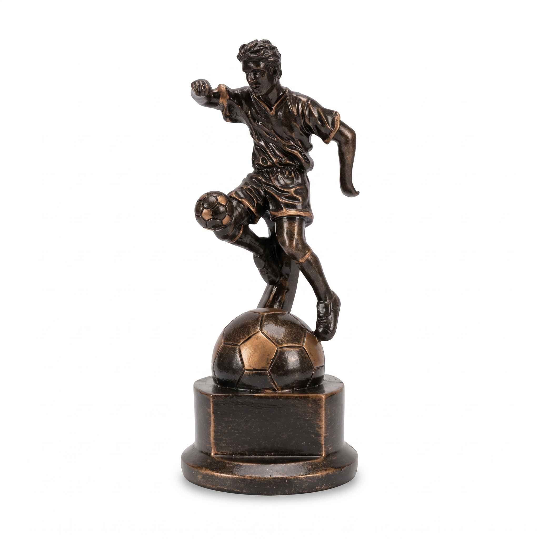 Bronze Male Soccer Player Trophy
