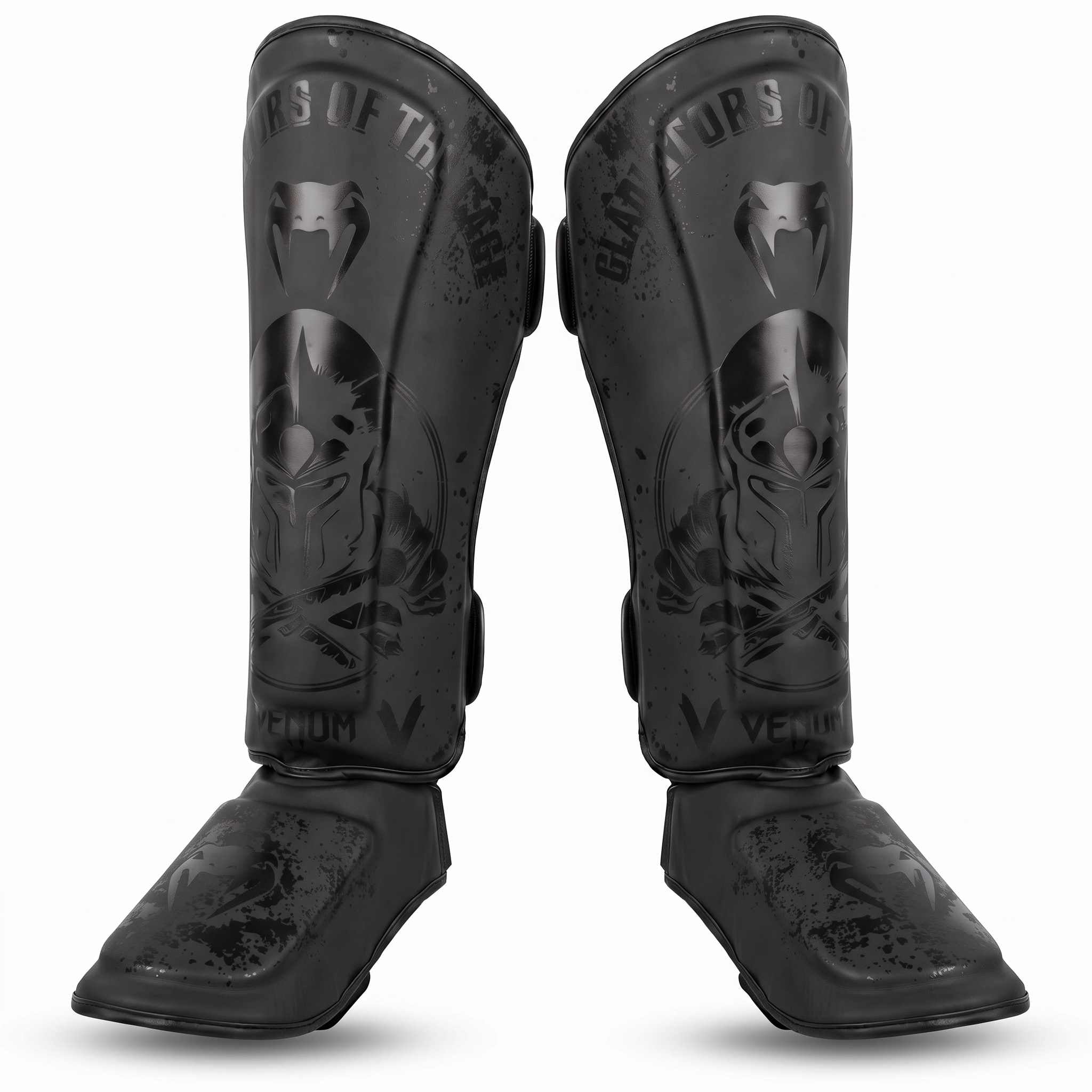 Shin & Foot Guards Black (MMA, Boxing & Martial Arts) (model 2)