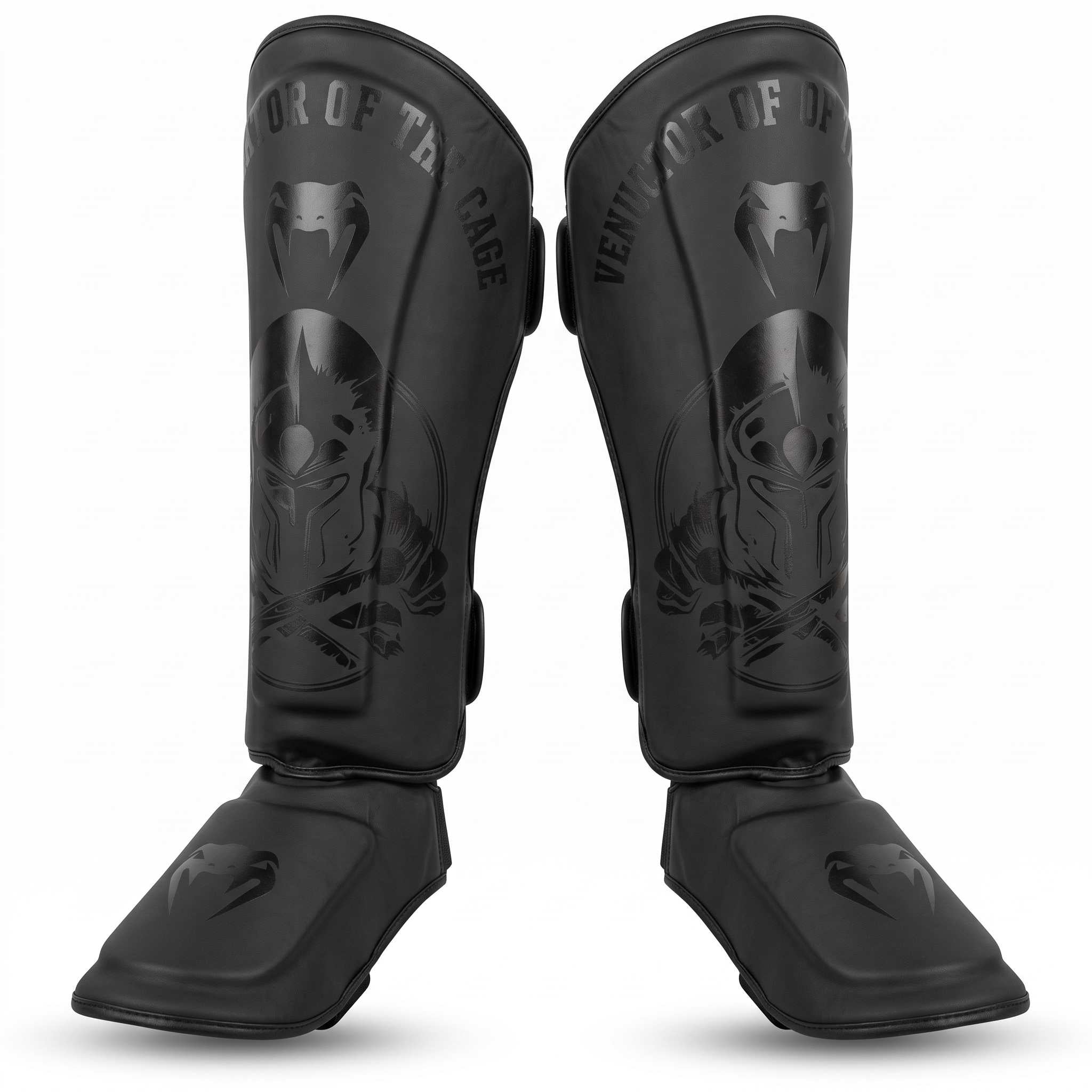 Shin & Foot Guards Black (MMA, Boxing & Martial Arts) (model 2)