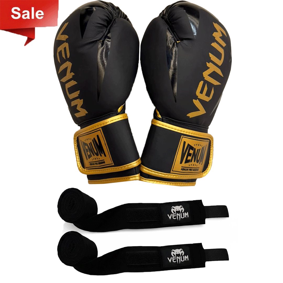 1 Pair Boxing Gloves + 1 Pair of Hand Wraps Offer