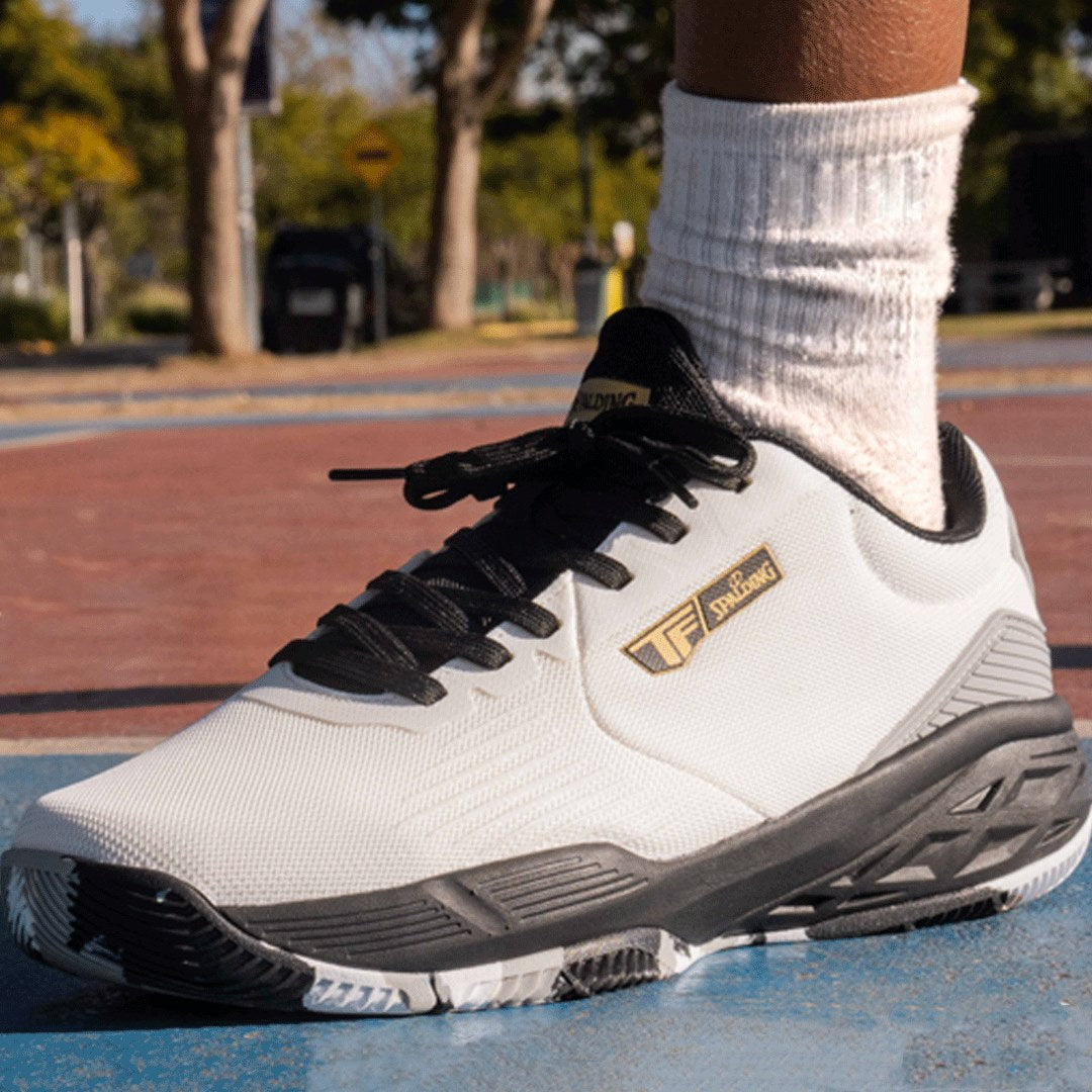 TF Spalding Shoes White/Black (Basketball, Training,...)