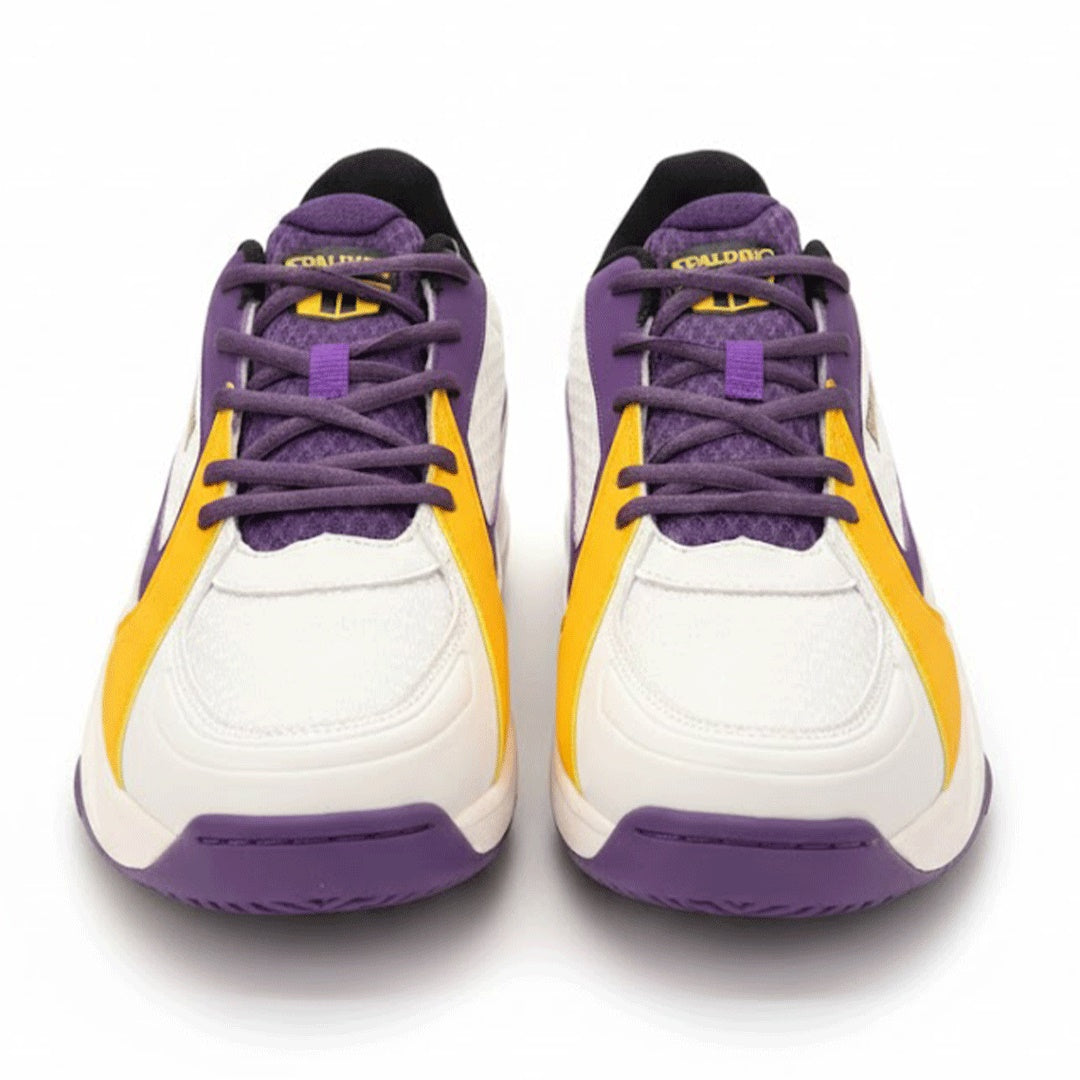 TF Spalding Shoes White/Yellow/Purple (Basketball, Training,...)