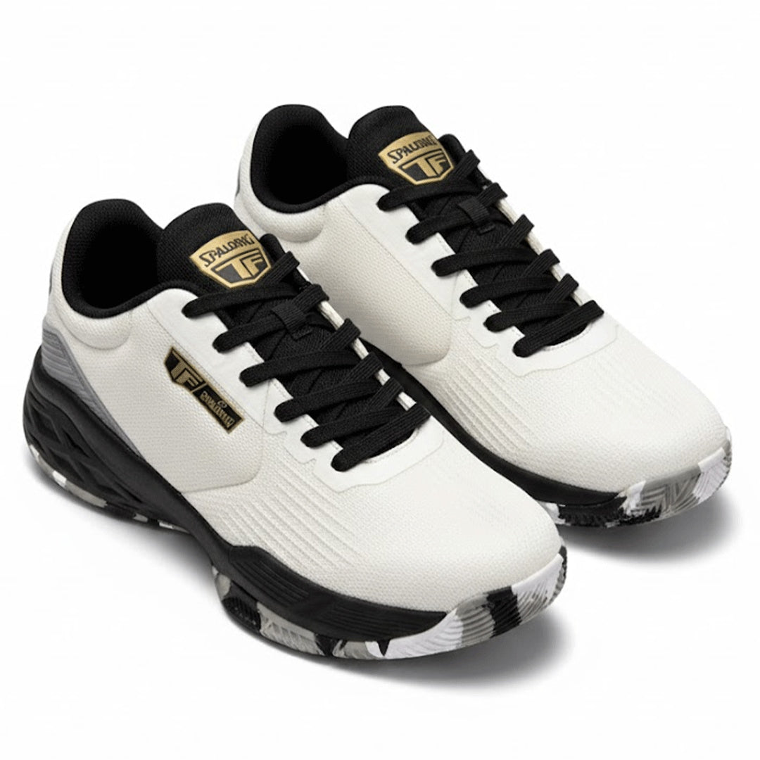 TF Spalding Shoes White/Black (Basketball, Training,...)