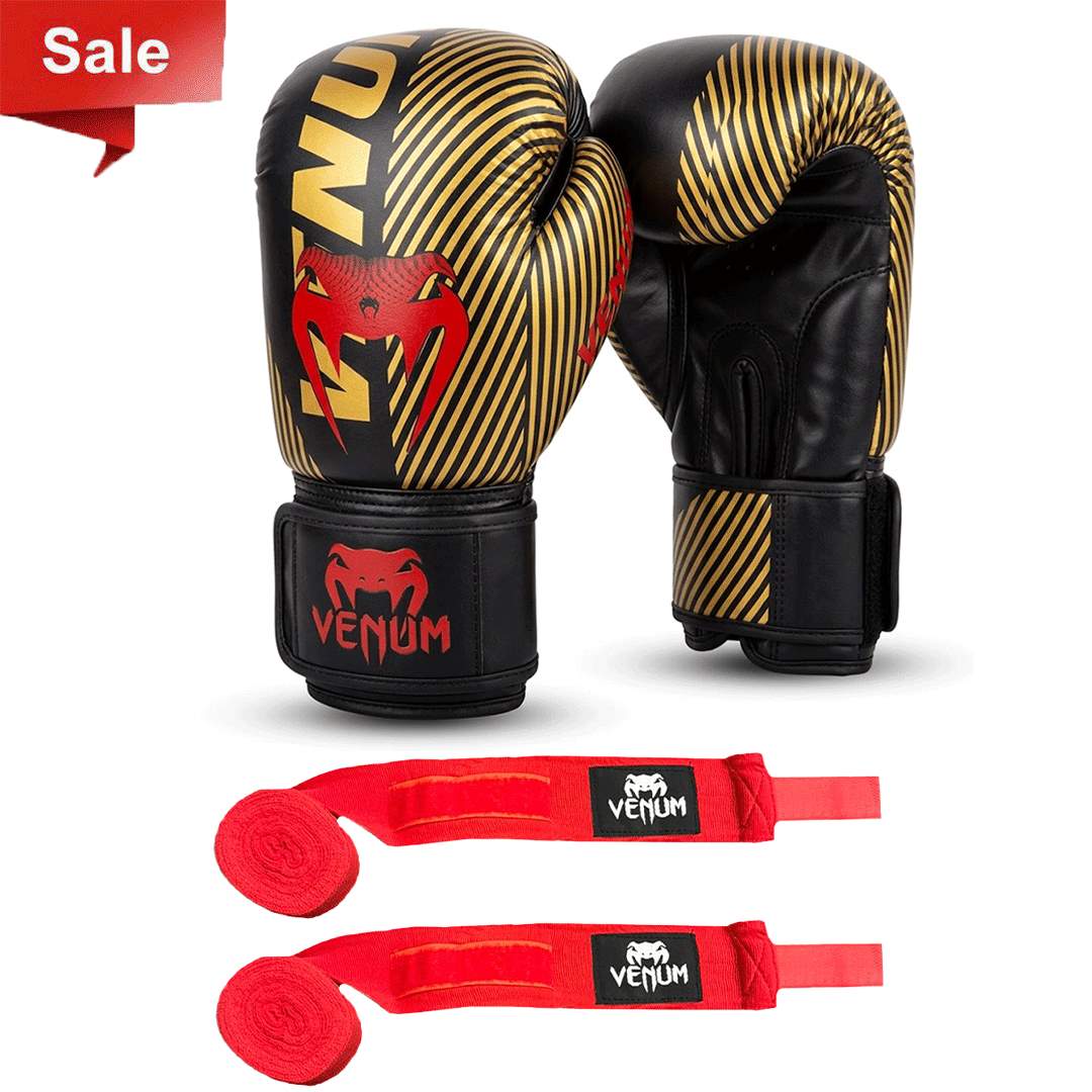 1 Pair Boxing Gloves + 1 Pair of Hand Wraps Offer