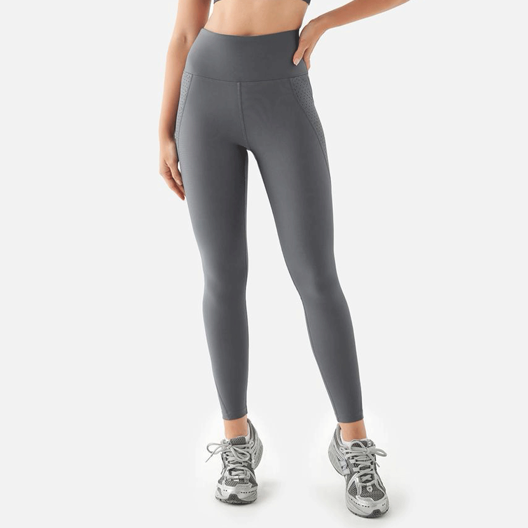Mesh Pocket Tights Leggings (Grey)