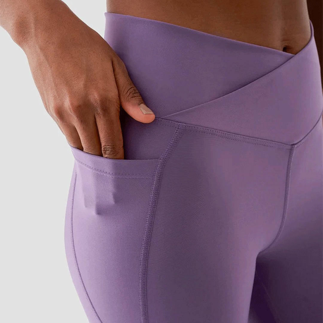 V-Belt Sports Leggings (Purple)