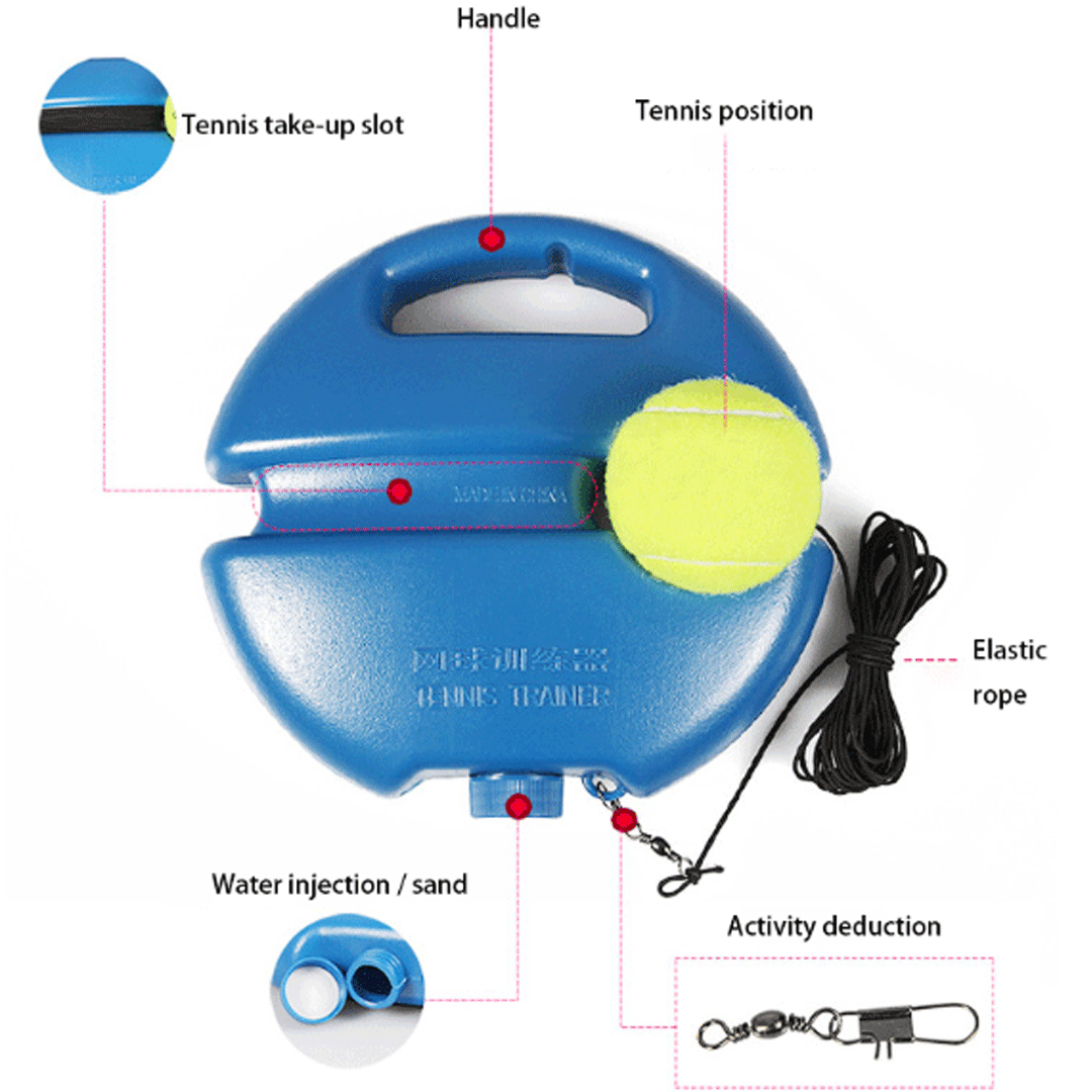 Tennis solo-training ball set