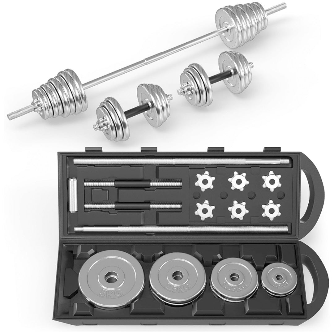 50 Kg Chrome Plated Gym Set