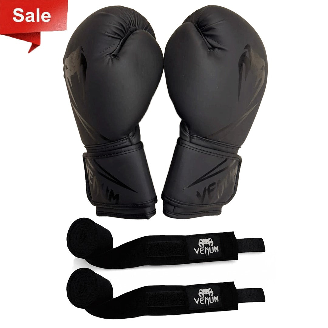 1 Pair Boxing Gloves + 1 Pair of Hand Wraps Offer