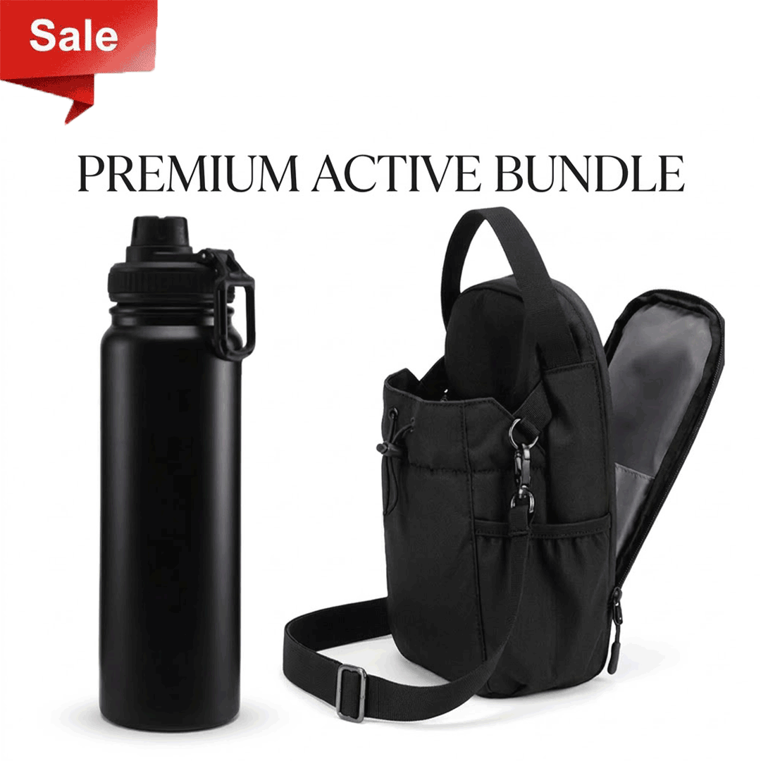 Magnetic Mini Gym Bag + 800ml Stainless Steel Bottle Offer