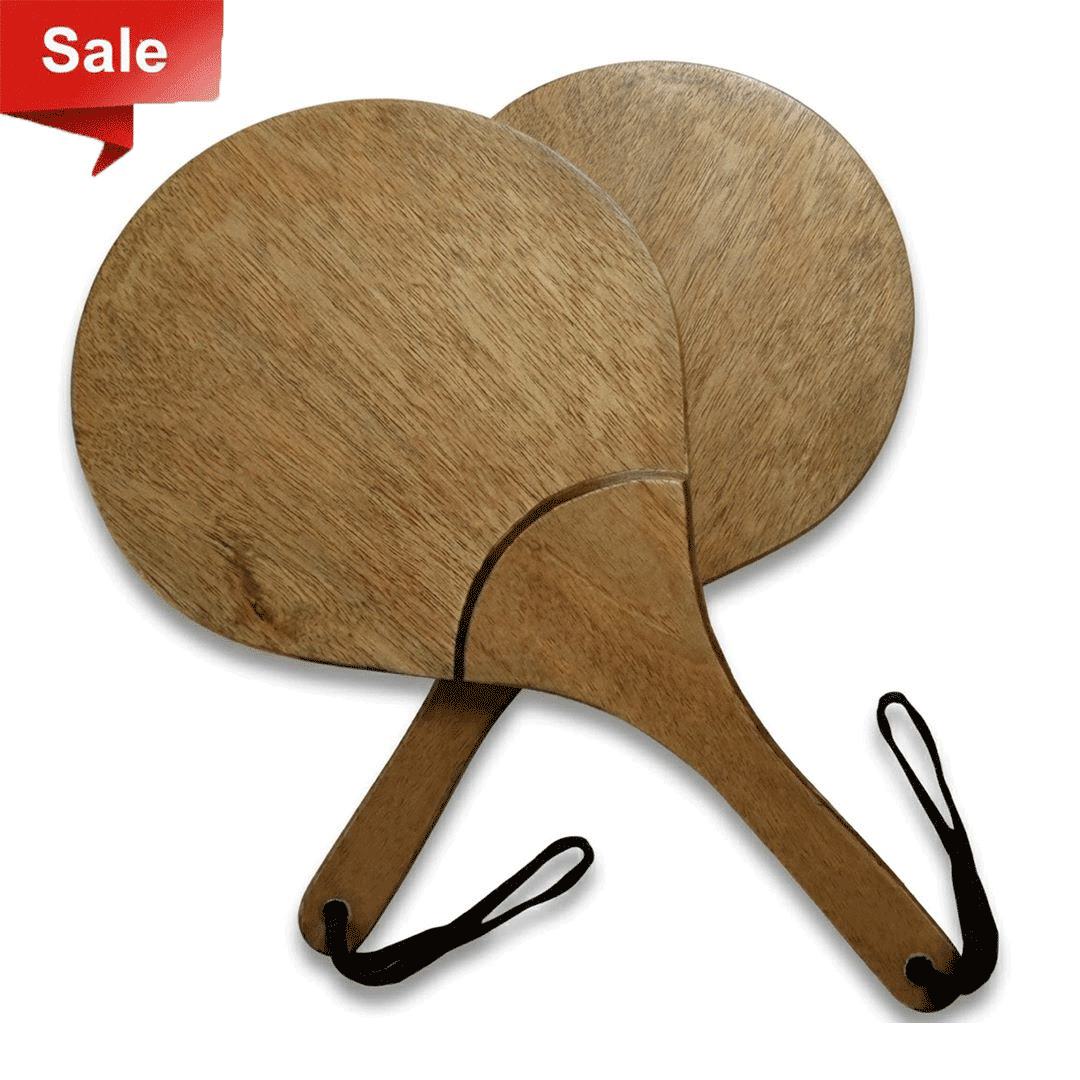 (2x) Professional Wooden Palette Rackets