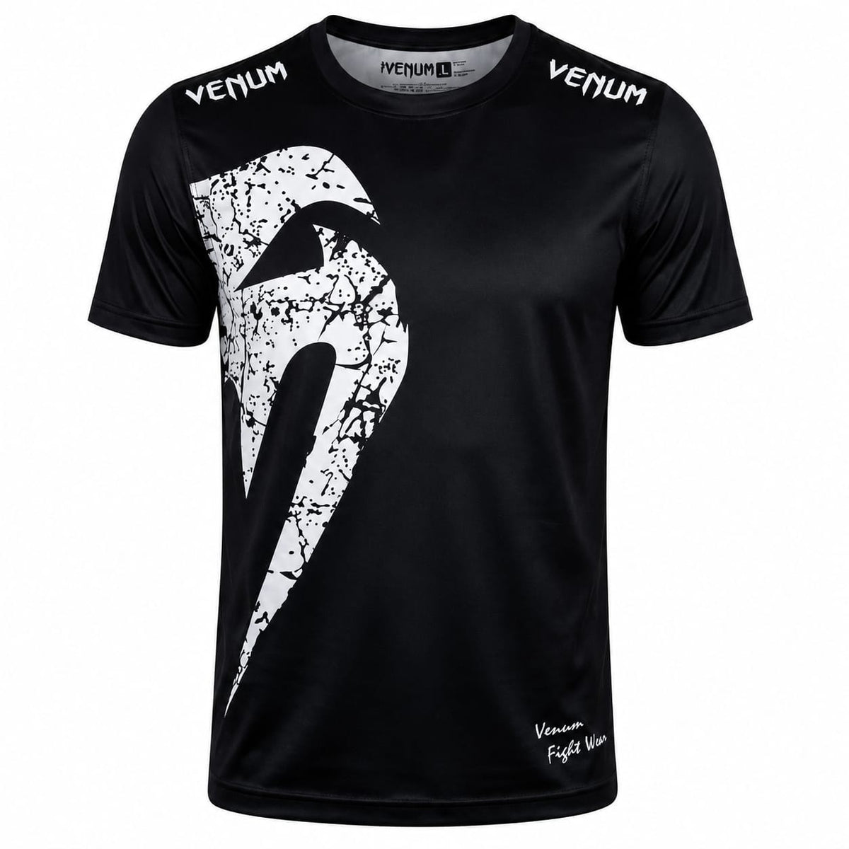 Martial Arts Boxing T-Shirt (Black/white Pointed) (model 2)