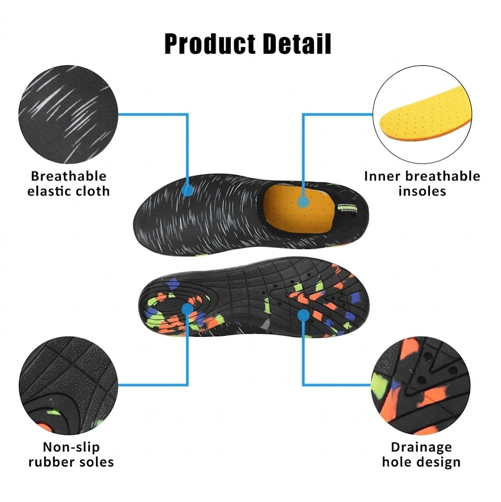Non-Slip Aqua Water Shoes (Unisex)