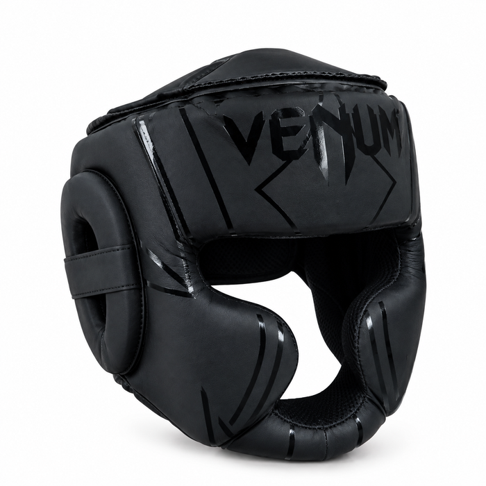 Head Guard Helmet with Full Jaw Protection (Taekwondo, Boxing, & Martial Arts) Black