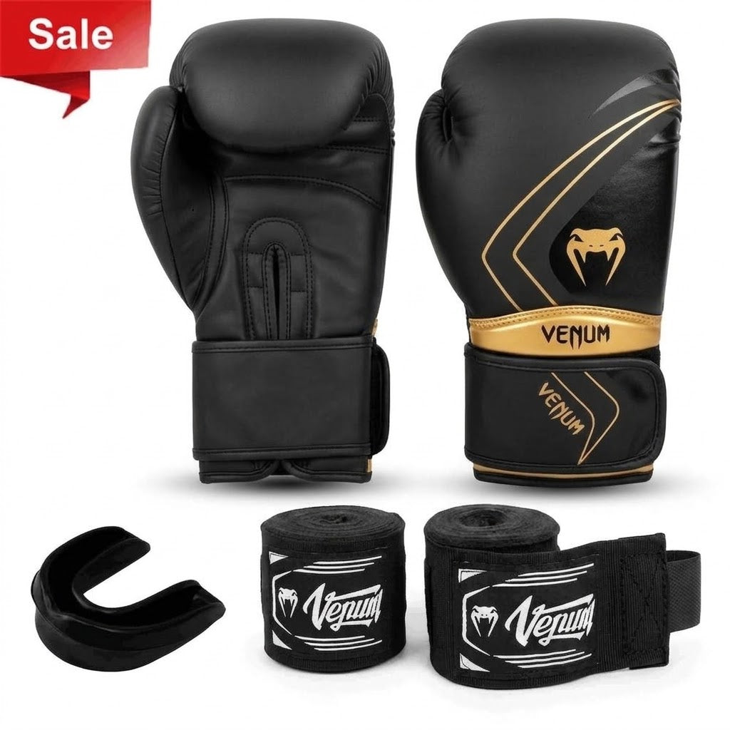 Boxing Gloves + Hand Wraps + Mouthguard Offer