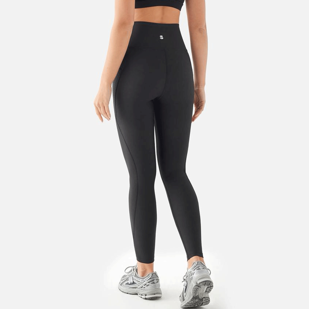 Mesh Pocket Tights Leggings (Black)