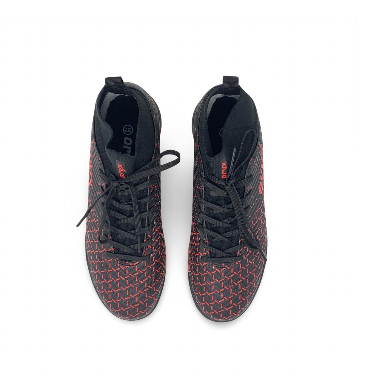 Original Oryx Football Shoes with Ankle Support (Black/Red)