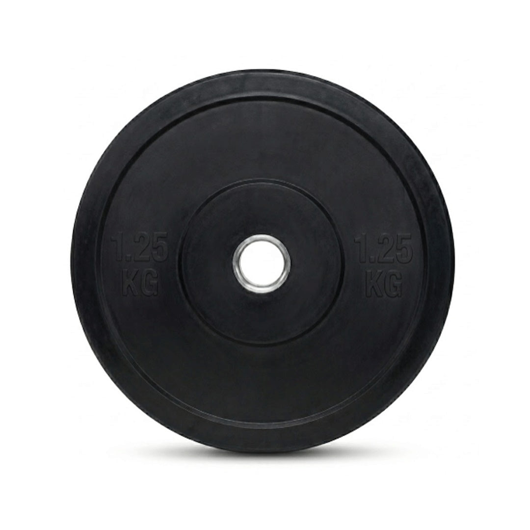 Weight Lifting Plates Black Rubber