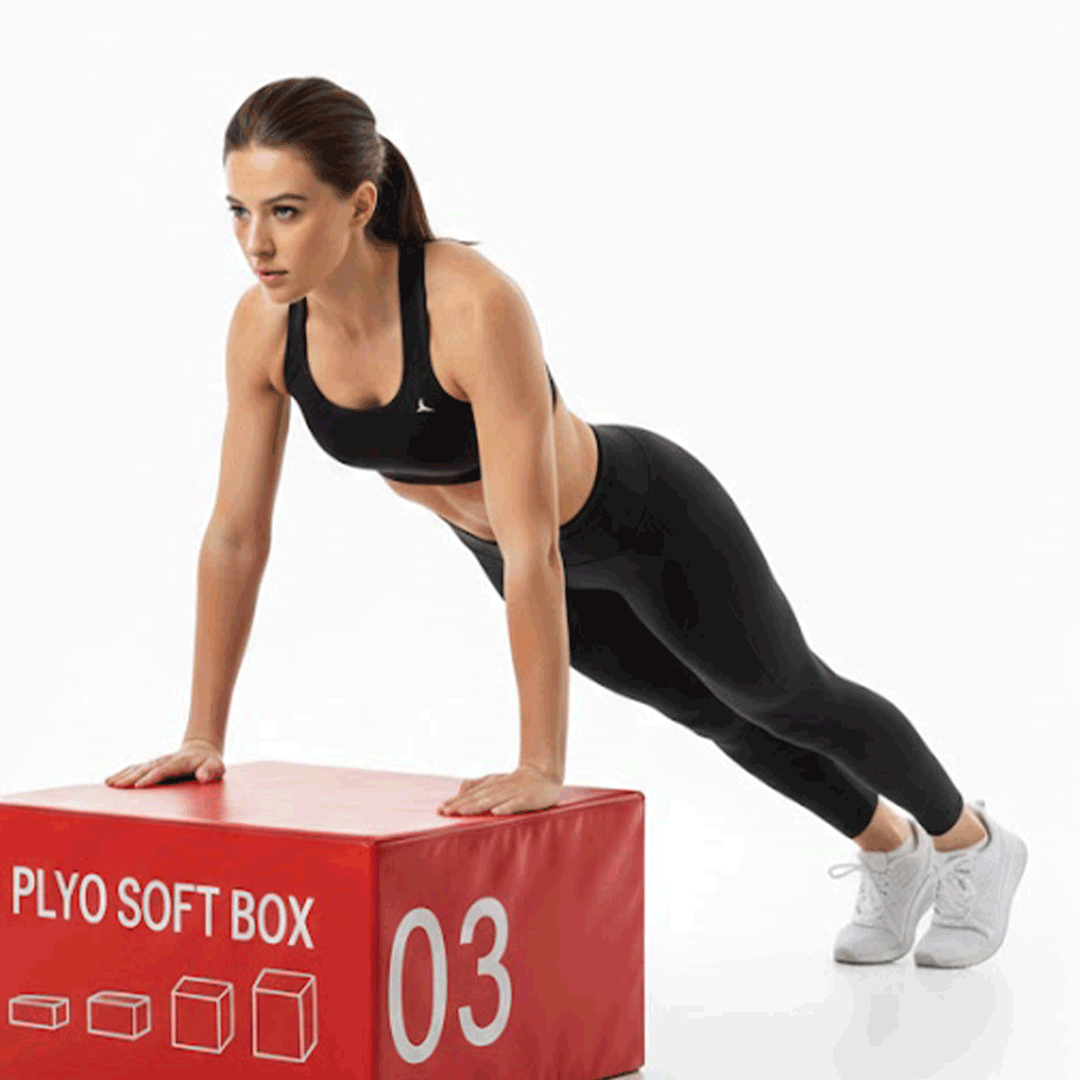 Soft Plyometric Jump Box Set of 4 cubes