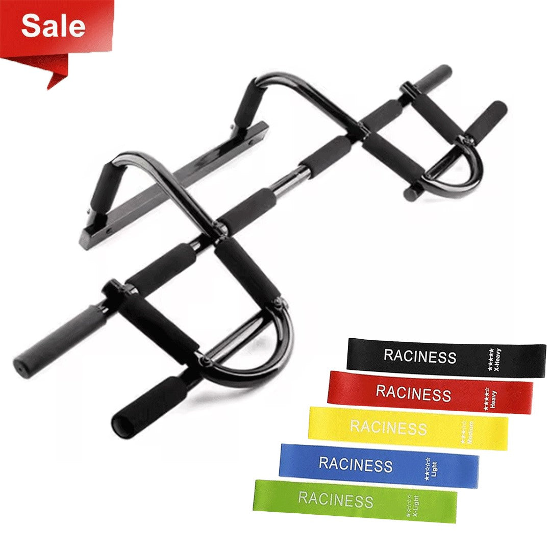 Multi-functional Pull-up Bar + Resistance Band Set Offer