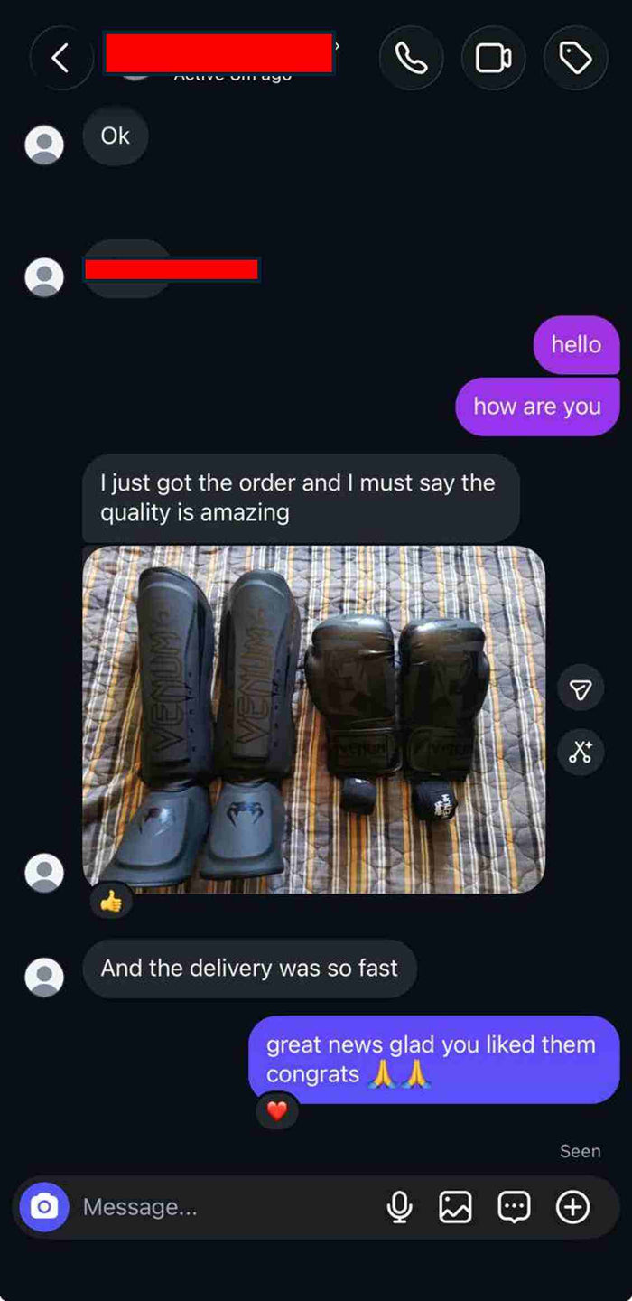 Customer review screenshot