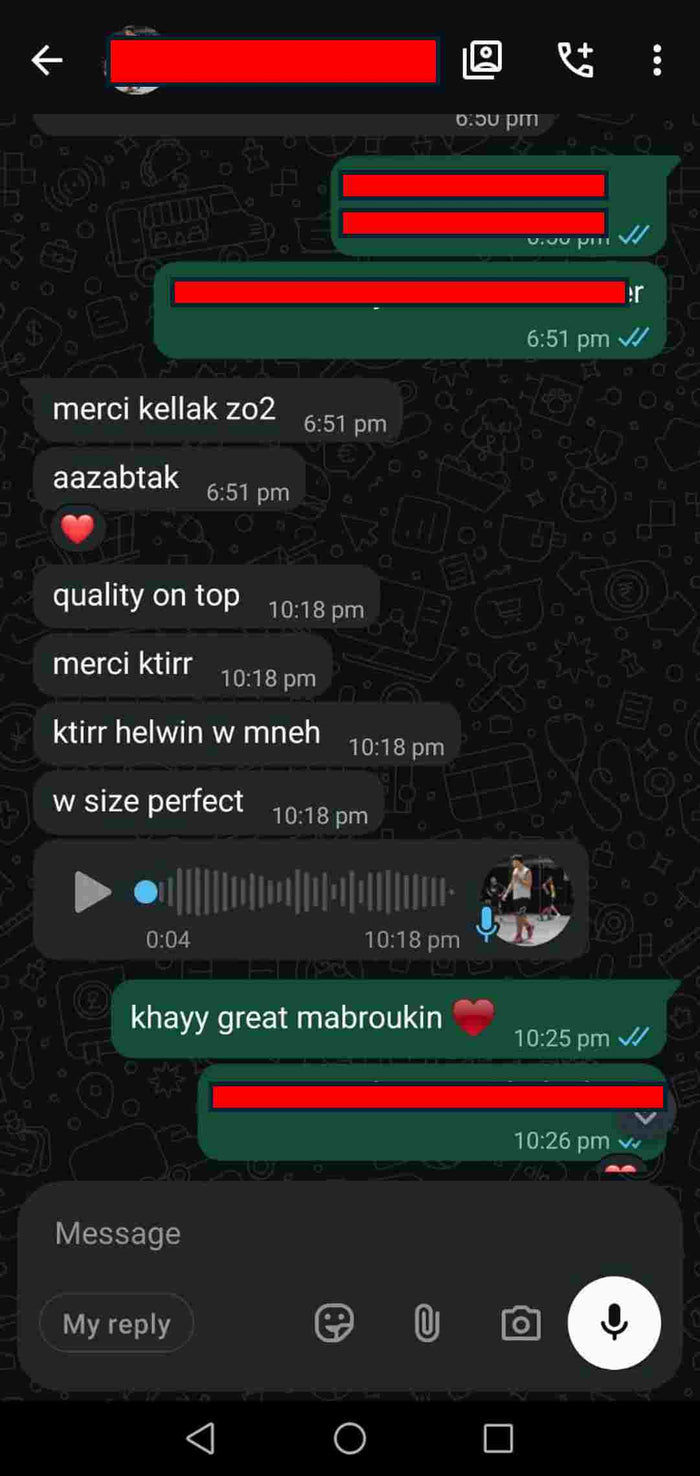 Customer review screenshot