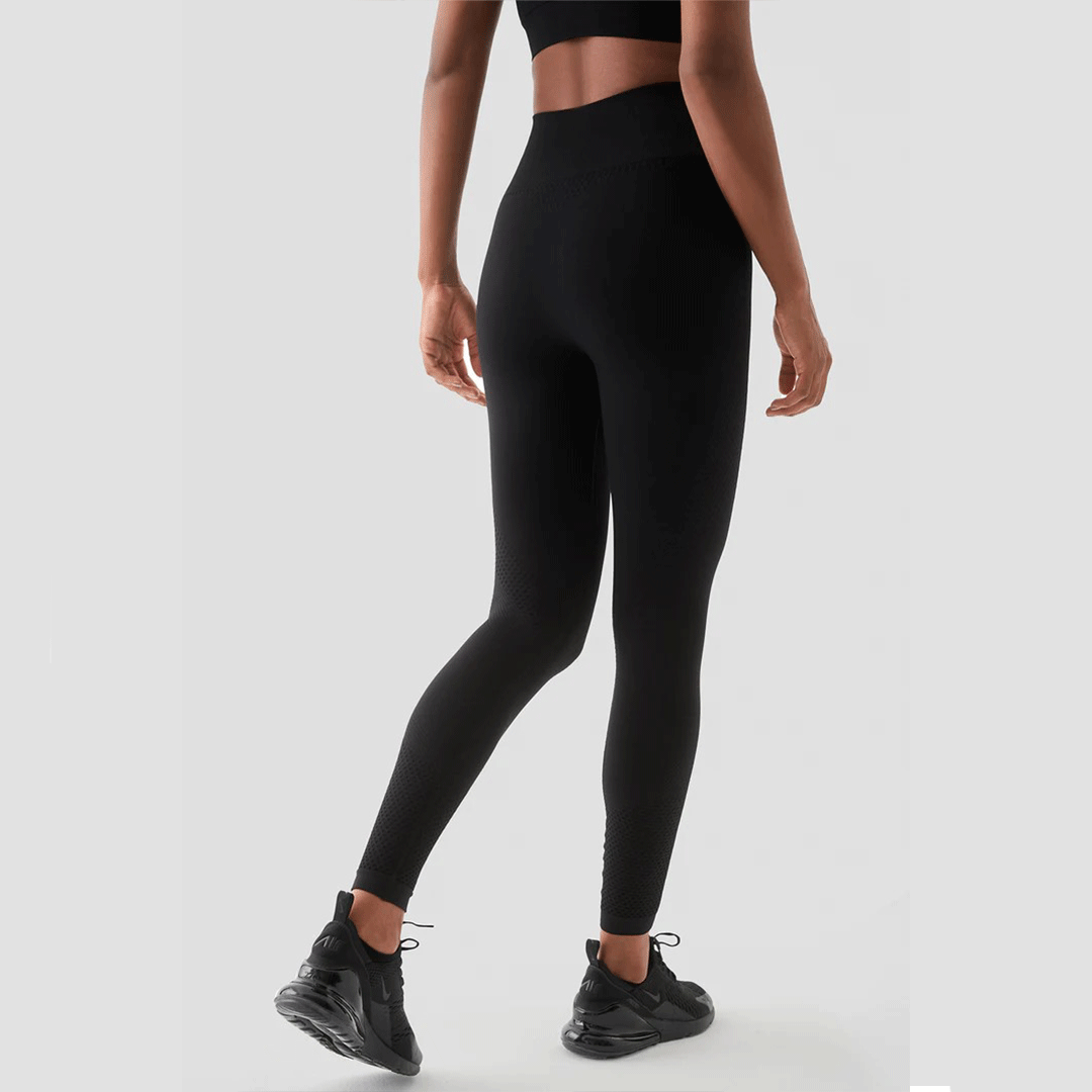 Seamless Sports Tights Leggings (Black)