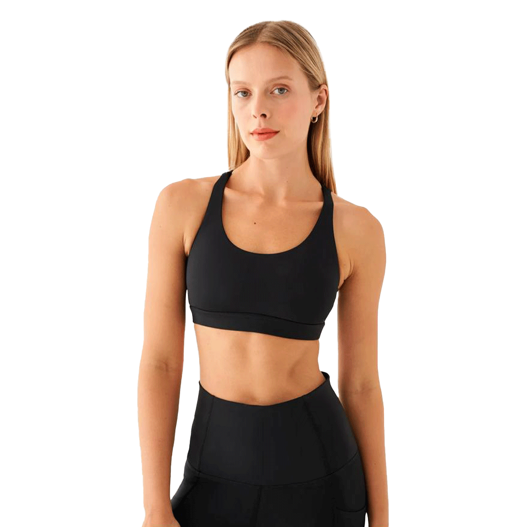 Medium Sports Bra (Black)