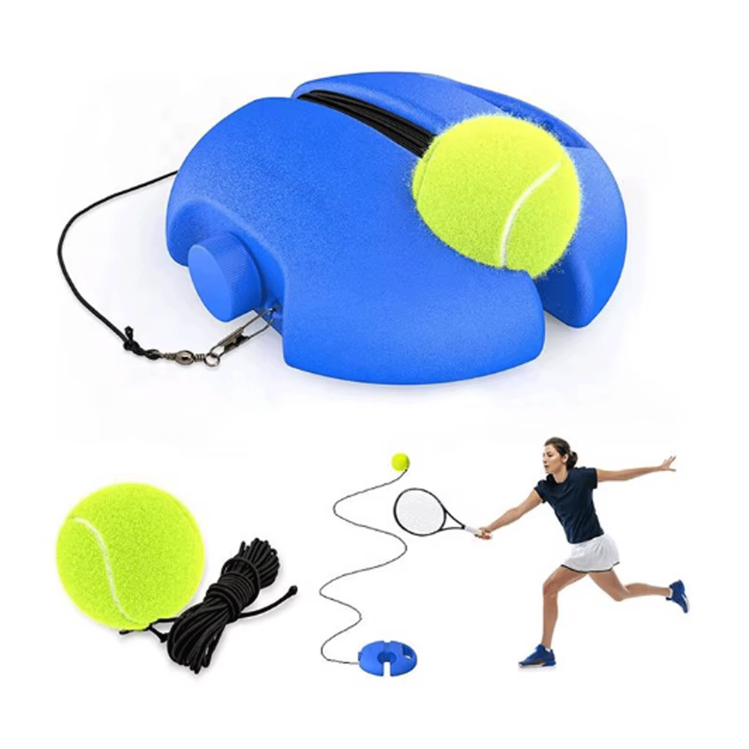 Tennis solo-training ball set