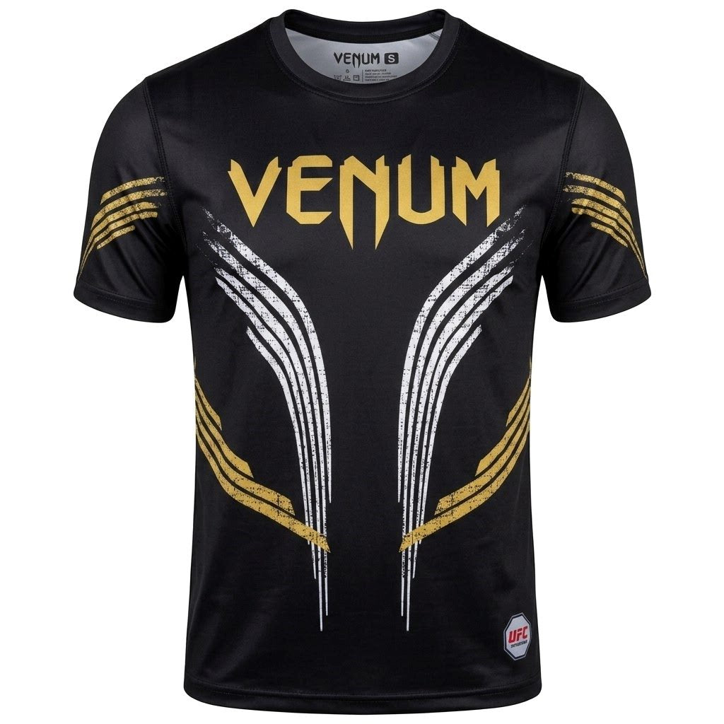 Martial Arts Boxing T-Shirt (Black/Gold/Brown)